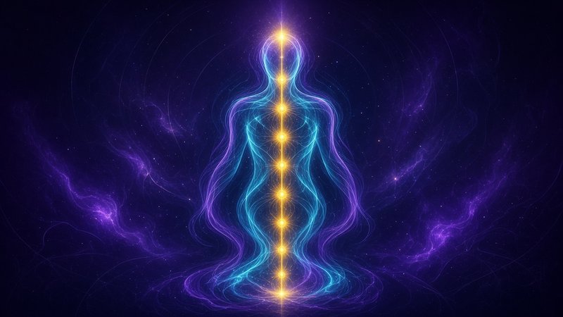 Somatic sovereignty visual: luminous energy flowing through the body field