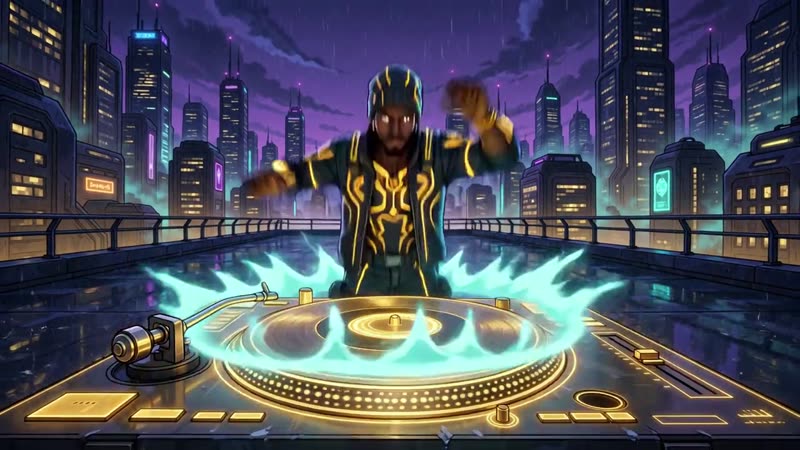 DJ Asher GlowMotion scene still